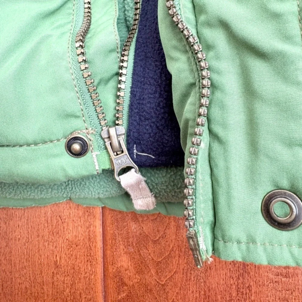 OshKosh Sherpa Lined‎ Hooded Heavy Winter Jacket Boys 5 Green
